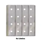 Kit 4 Lâminas c/ Contra Lâmina p/Biotriturador Donker´s BT62RS - Kit 4 Lâminas c/ Contra Lâmina p/Biotriturador Donker´s BT62RS